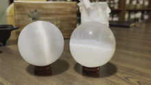 Load and play video in Gallery viewer, Selenite Sphere | Crystal Ball | Healing Stones