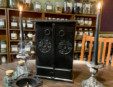 Load image into Gallery viewer, Pentacle Altar Cupboard | Witch Decor | Storage | Altar