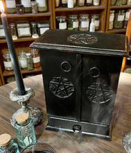 Load image into Gallery viewer, Pentacle Altar Cupboard | Witch Decor | Storage | Altar