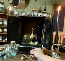 Load image into Gallery viewer, Pentacle Altar Cupboard | Witch Decor | Storage | Altar