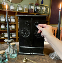Load image into Gallery viewer, Pentacle Altar Cupboard | Witch Decor | Storage | Altar