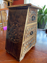 Load image into Gallery viewer, Celtic Triple Moon Apothecary Herb Cabinet Complete Kit