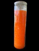 Load image into Gallery viewer, 7 Day Candles - One Color Tall Glass Prayer Candles | Chakra Candles | Regular or Charmed