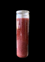 Load image into Gallery viewer, 7 Day Candles - One Color Tall Glass Prayer Candles | Chakra Candles | Regular or Charmed