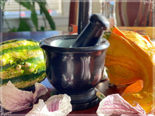Load image into Gallery viewer, Soapstone Mortar and Pestle, Kitchen and Altar Tools, Spice Grinder 3 inch