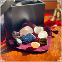 Load image into Gallery viewer, Crystal Gift Set - Starter Kit | Tumbled Stone | Wooden Storage Box | Cleanings | Crystal Cards