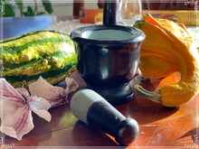 Load image into Gallery viewer, Soapstone Mortar and Pestle, Kitchen and Altar Tools, Spice Grinder 3 inch