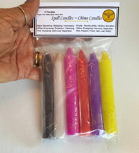 Load image into Gallery viewer, Witches Spell Candle Set | Chime Candles | Witchcraft | Wicca | Ritual