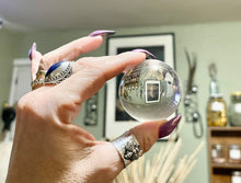 Load image into Gallery viewer, Small Crystal Ball with Stand | Glass Sphere | Divination | Clear Crystal
