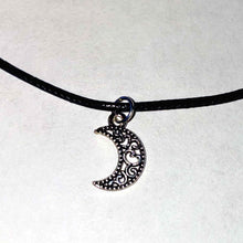 Load image into Gallery viewer, Ornate Moon Pendent Necklace | Witch | Wicca | Goth | Jewelry