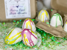 Load image into Gallery viewer, Fairy Eggs ~ 6 Bath Bomb Set ~ AmaraBee Apothecary | Hydrating | Moisturizing | Luxurious
