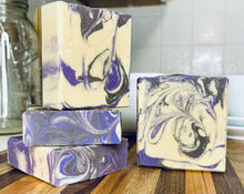 Load image into Gallery viewer, French Lavender Bar Soap - AmaraBee Apothecary | Goat Milk | Organic | Handmade | Natural | Palm Free