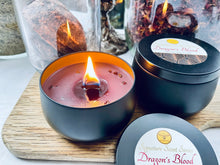 Load image into Gallery viewer, Dragons Blood | 100% Soy Wax | Candle Jar | Hand Poured | 40+ hrs burn time