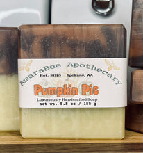Load image into Gallery viewer, Pumpkin Pie Bar Soap - AmaraBee Apothecary | Organic | Handmade | Natural | Palm Free