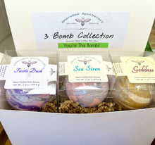 Load image into Gallery viewer, Bath Bomb Gift Set 3 ~ AmaraBee Apothecary | Hydrating | Moisturizing | Luxurious
