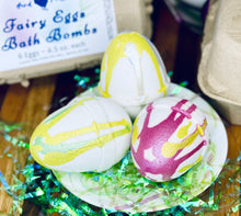 Load image into Gallery viewer, Fairy Eggs ~ 6 Bath Bomb Set ~ AmaraBee Apothecary | Hydrating | Moisturizing | Luxurious
