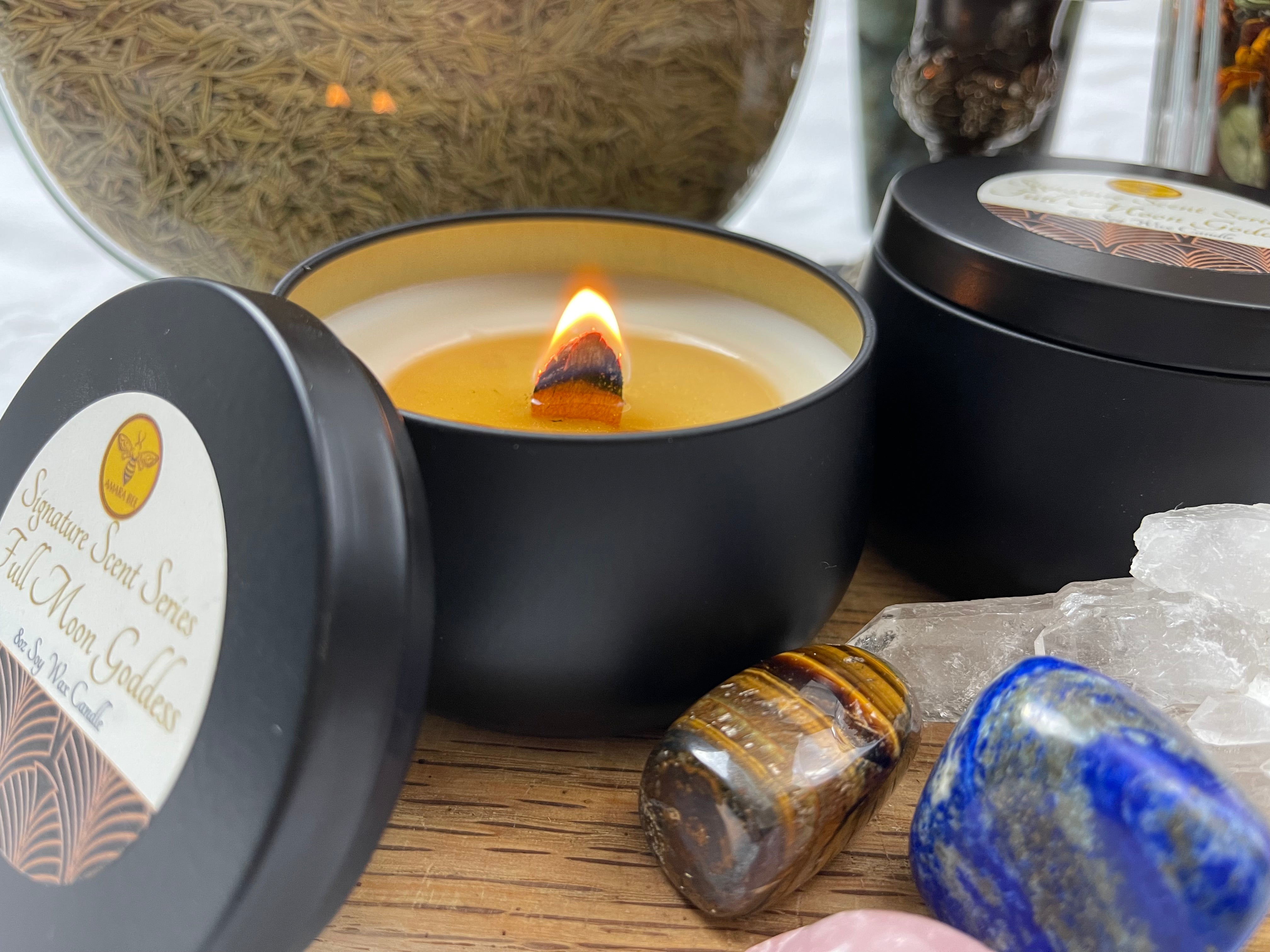 Full Moon Goddess | 100% Soy Wax | Candle Jar | Hand Poured | 40+ hrs ...