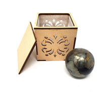 Load image into Gallery viewer, Natural Pyrite Sphere | 2 3/4” Ball with Stand | Healing Crystal | Chakra