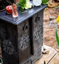Load image into Gallery viewer, Pentacle Altar Cupboard | Witch Decor | Storage | Altar