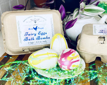 Load image into Gallery viewer, Fairy Eggs ~ 6 Bath Bomb Set ~ AmaraBee Apothecary | Hydrating | Moisturizing | Luxurious
