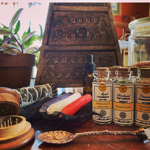 Load image into Gallery viewer, Celtic Triple Moon Apothecary Herb Cabinet Complete Kit