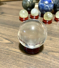 Load image into Gallery viewer, Small Crystal Ball with Stand | Glass Sphere | Divination | Clear Crystal