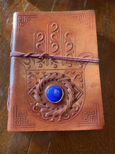 Load image into Gallery viewer, Mystic Travels Journal | Leather | Sustainable Tree Free Paper | Handmade Journal | Grimoire | Wicca