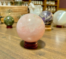 Load image into Gallery viewer, Rose Quartz Sphere | Crystal Ball | Healing Stones