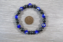 Load image into Gallery viewer, Spirit Guard - Hematite Evil Eye Bracelet | Hematite