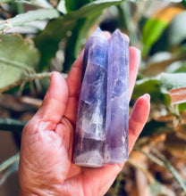 Load image into Gallery viewer, Fluorite Tower | Fluorite Crystal Tower| Fluorite Point | Healing Crystals | Witchcraft Supplies 4.5-5 in