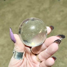 Load image into Gallery viewer, Small Crystal Ball with Stand | Glass Sphere | Divination | Clear Crystal