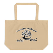 Load image into Gallery viewer, Badass Witch Large organic tote bag