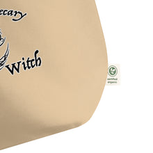 Load image into Gallery viewer, Badass Witch Large organic tote bag