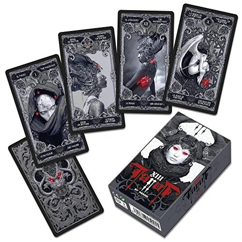 Beautiful Gothic Tarot Deck | XIII Tarot by Nekro | Fournier Gothic Deck