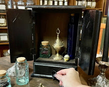 Load image into Gallery viewer, Pentacle Altar Cupboard | Witch Decor | Storage | Altar
