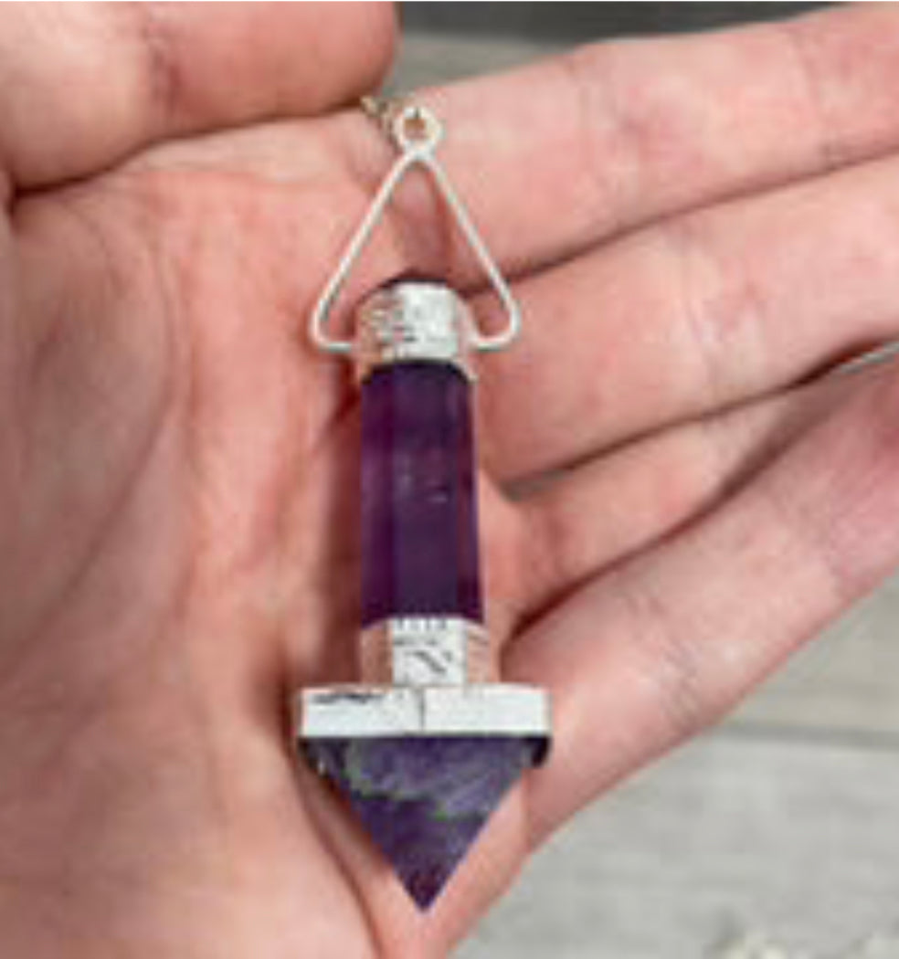 Crystal Divination Pendulums with Pyramid