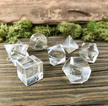 Load image into Gallery viewer, Sacred Geometry Crystal Quartz set | Sacred Geometry Shapes | Crystal Healing |
