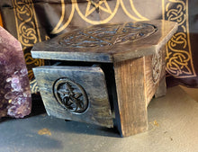 Load image into Gallery viewer, Beautiful Celtic Pentacle Altar Table with Drawer

