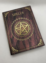Load image into Gallery viewer, Spell Book | Journal | Hardback | Red With Embossed Gold
