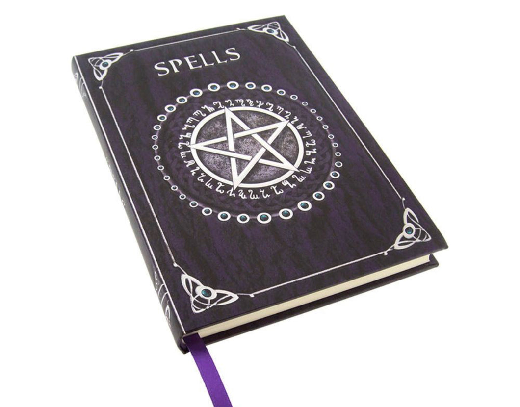 Spell Book | Journal | Hardback | Purple with Embossed Gold