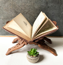 Load image into Gallery viewer, Wooden Book Stand | Book Holder | Grimoire Stand
