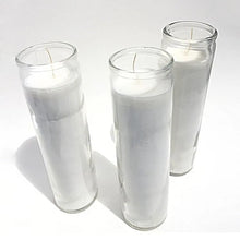 Load image into Gallery viewer, 7 Day Candles - One Color Tall Glass Prayer Candles | Chakra Candles | Regular or Charmed
