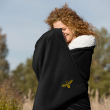 Load image into Gallery viewer, AmaraBee Embroidered Premium sherpa blanket

