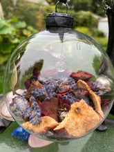 Load image into Gallery viewer, Witch Ball for Home Protection | Glass | Botanicals and Crystals | Traditional
