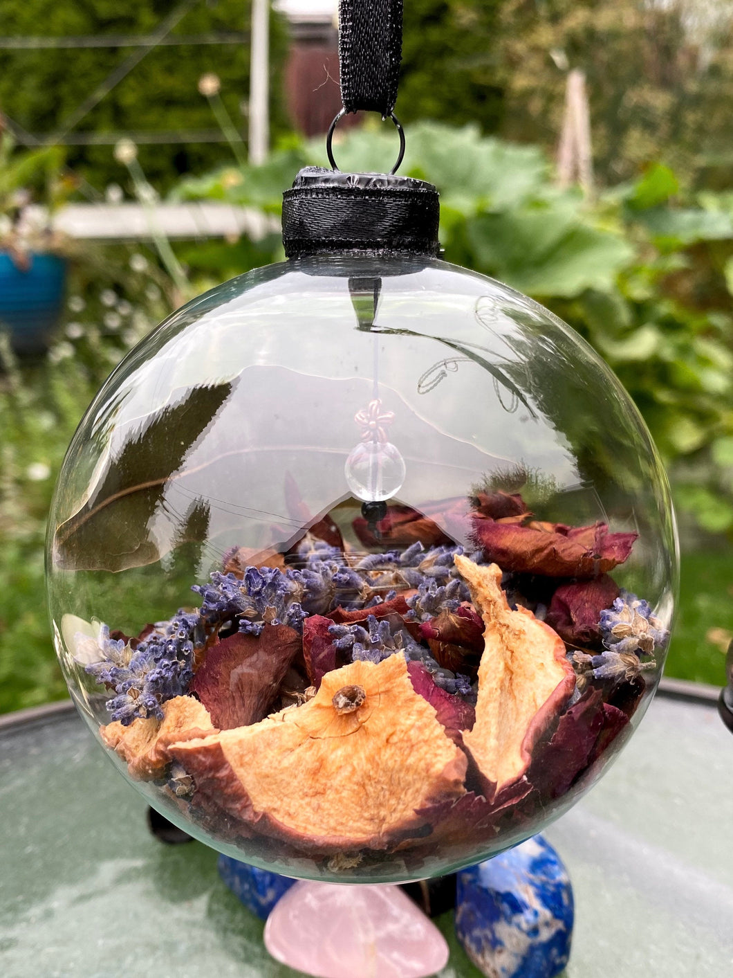 Witch Ball for Home Protection | Glass | Botanicals and Crystals | Traditional