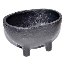 Load image into Gallery viewer, Small Cast Iron Cauldron for Ritual, Incenses &amp; Resins, Wicca, Beginner Witches
