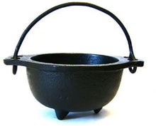 Load image into Gallery viewer, Cast Iron Wide Mouth Cauldron with Handle
