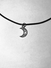 Load image into Gallery viewer, Ornate Moon Pendent Necklace | Witch | Wicca | Goth | Jewelry
