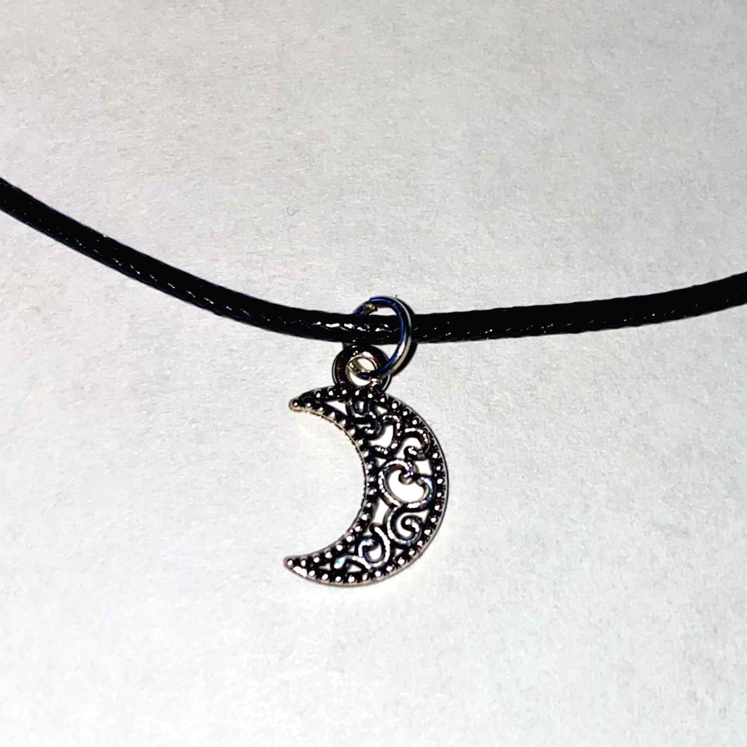 Ornate Moon Pendent Necklace | Witch | Wicca | Goth | Jewelry