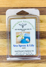 Load image into Gallery viewer, Sea Spray and Lily Wax Melts | Soy Wax | AmaraBee Apothecary
